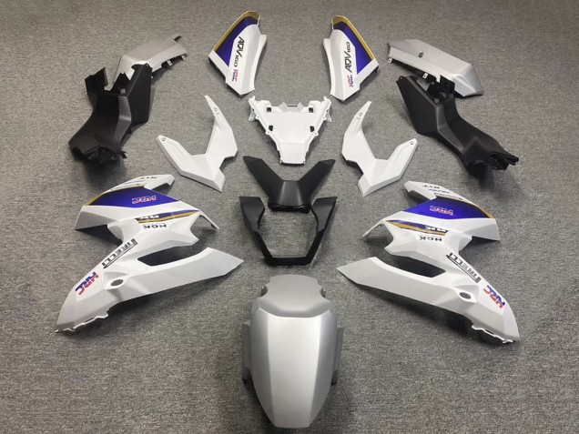 2022-2024 Honda ADV160 Motorcycle Fairings - White Blue HRC UK Manufacturers