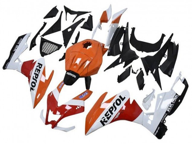 2012-2018 Aprilia RS4 50 125 Motorcycle Fairings - Orange White Red Glossy Black Repsol UK Manufacturers