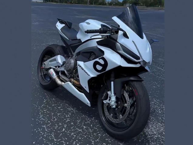 2020-2024 Aprilia RS660 Motorcycle Fairings - White UK Manufacturers