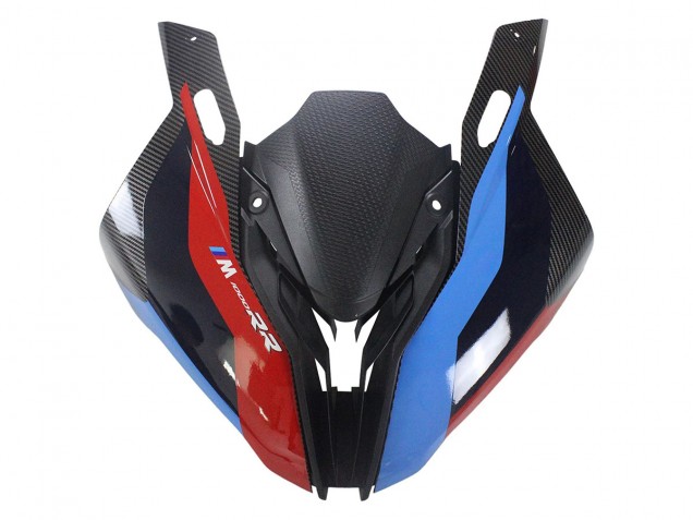 2023-2024 BMW S1000RR Motorcycle Fairings - Blue Red Carbon Fiber UK Manufacturers