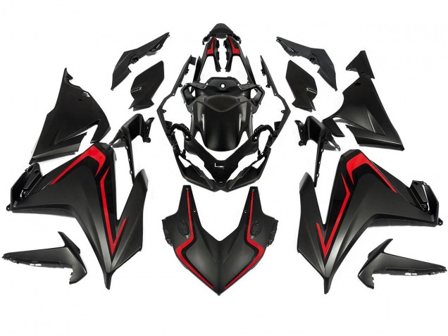 2022-2023 Honda CBR500R Motorcycle Fairing - Matte Black Red UK Manufacturers