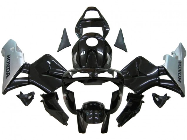2003-2004 Honda CBR600RR Motorcycle Fairing - Silver Glossy Black UK Manufacturers
