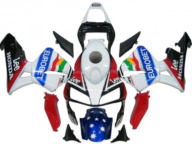 2003-2004 Honda CBR600RR Bike Fairings - White Red Blue Glossy Black EuroBet UK Manufacturers