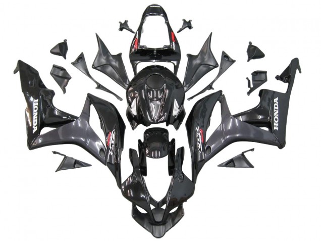2007-2008 Honda CBR600RR Motorcycle Fairings - Grey Glossy Black with Decals UK Manufacturers