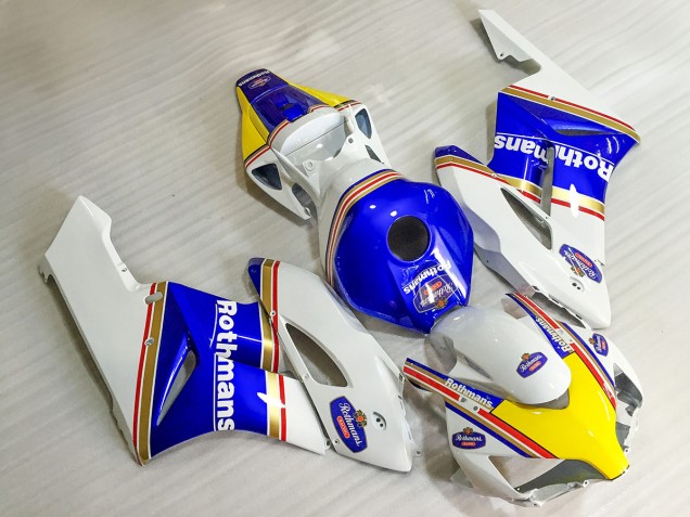 2004-2005 Honda CBR1000RR Motorcycle Fairings - White Blue Yellow Rothmans UK Manufacturers