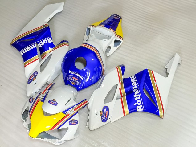 2004-2005 Honda CBR1000RR Motorcycle Fairings - White Blue Yellow Rothmans UK Manufacturers
