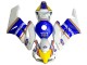 2004-2005 Honda CBR1000RR Motorcycle Fairings - White Blue Yellow Rothmans UK Manufacturers