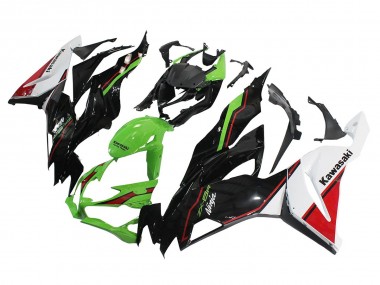 2019-2022 Kawasaki ZX6R Motorcycle Fairings - Green Glossy Black White Red UK Manufacturers