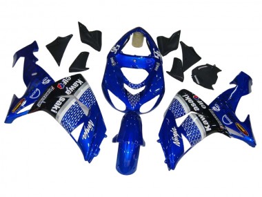 2006-2007 Kawasaki ZX10R Motorcycle Fairings - Blue White Black Elf UK Manufacturers