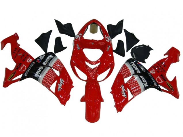 2006-2007 Kawasaki ZX10R Motorcycle Fairings - Red Silver Grey Black Elf 56 UK Manufacturers