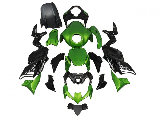 2020-2024 Kawasaki Z900 Motorcycle Fairings - Green Black UK Manufacturers