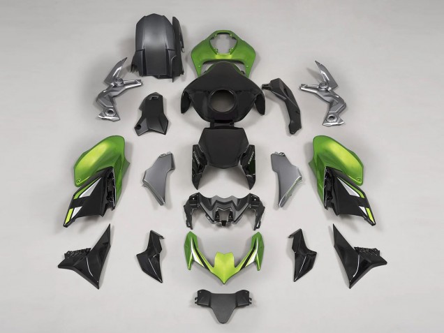 2020-2024 Kawasaki Z900 Motorcycle Fairings - Black Green UK Manufacturers