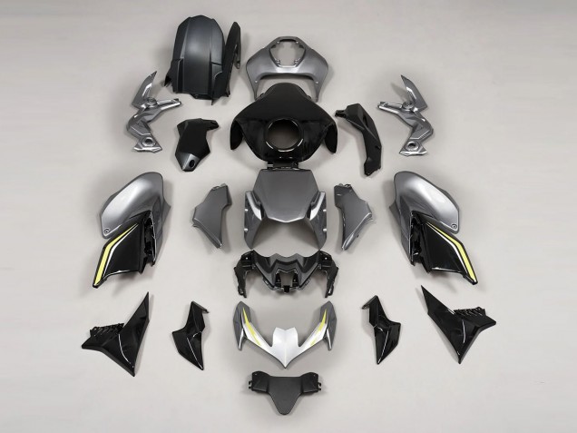 2020-2024 Kawasaki Z900 Motorcycle Fairings - Grey Black UK Manufacturers