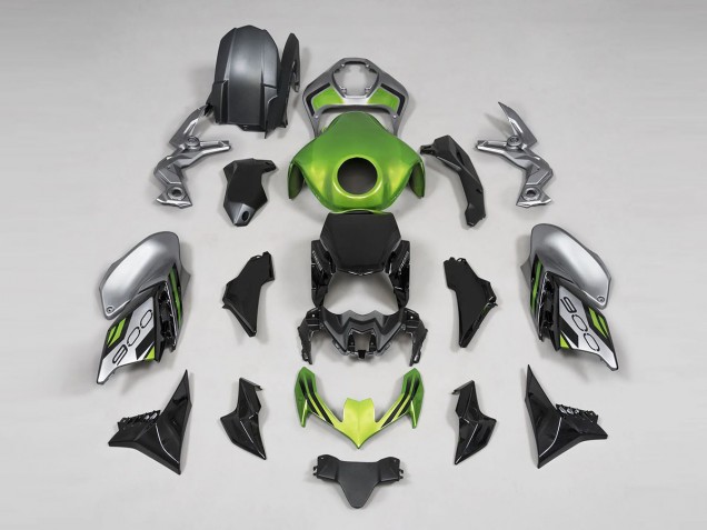 2020-2024 Kawasaki Z900 Motorcycle Fairings - Green Black Grey UK Manufacturers