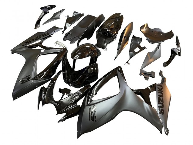 2006-2007 Suzuki GSXR 600/750 Motorcycle Fairings - Glossy Black Matte Black UK Manufacturers