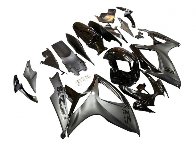 2006-2007 Suzuki GSXR 600/750 Motorcycle Fairings - Glossy Black Matte Black UK Manufacturers