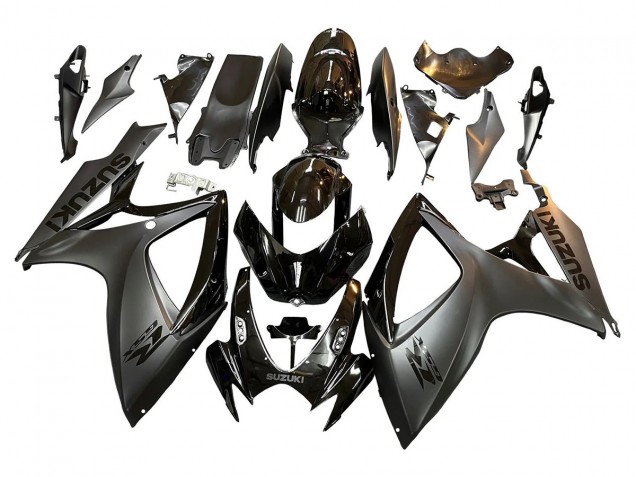 2006-2007 Suzuki GSXR 600/750 Motorcycle Fairings - Glossy Black Matte Black UK Manufacturers