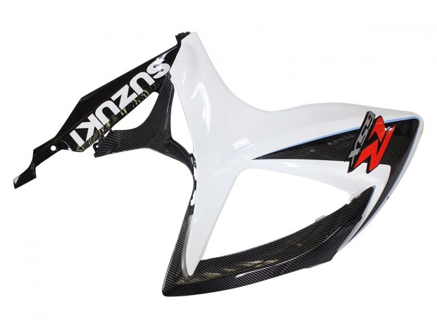 2006-2007 Suzuki GSXR 600/750 Motorcycle Fairings - Black White Carbon Fiber Style UK Manufacturers