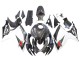 2006-2007 Suzuki GSXR 600/750 Motorcycle Fairings - Black White Carbon Fiber Style UK Manufacturers