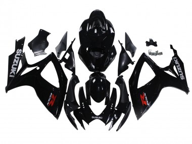 2006-2007 Suzuki GSXR 600/750 Motorcycle Fairings - Glossy Black UK Manufacturers