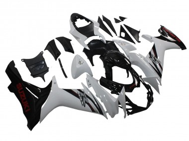 2011-2024 Suzuki GSXR 600/750 Motorcycle Fairings - White Glossy Black UK Manufacturers