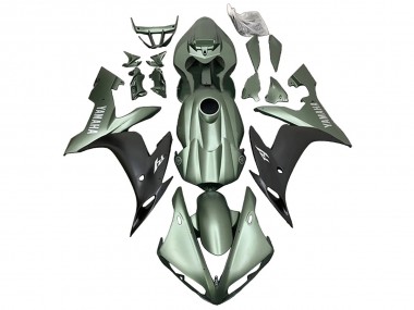 2004-2006 Yamaha YZF R1 Motorcycle Fairings - Matte Green Matte Black UK Manufacturers
