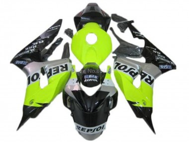 2006-2007 Honda CBR1000RR Motorcycle Fairings - Green Silver Glossy Black Repsol UK Manufacturers