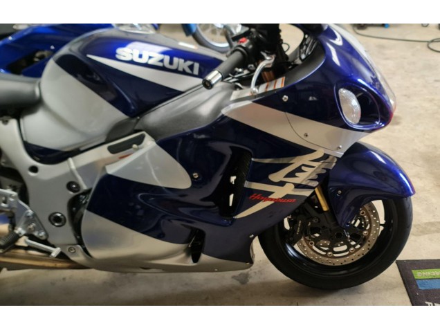 1996-2007 Suzuki GSXR 1300 Hayabusa Motorcycle Fairings - Blue White UK Manufacturers