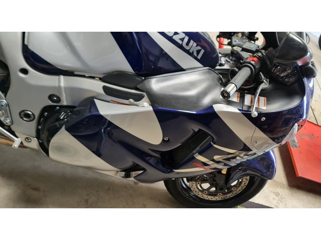 1996-2007 Suzuki GSXR 1300 Hayabusa Motorcycle Fairings - Blue White UK Manufacturers