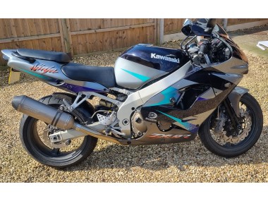 2002-2003 Kawasaki Ninja ZX9R Motorcycle Fairings - Blue Silver UK Manufacturers