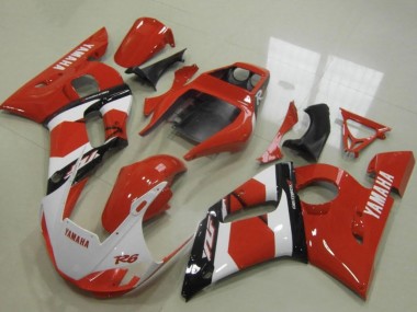 1998-2002 Yamaha YZF R6 Motorcycle Fairings - Red White Glossy Black UK Manufacturers