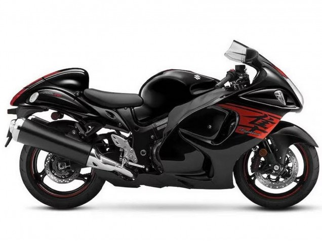 2008-2020 Suzuki GSXR 1300 Hayabusa Motorcycle Fairings - Black Red UK Manufacturers