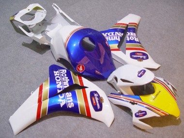 2008-2011 Honda CBR1000RR Motorcycle Fairings - White Blue Yellow Gold Rothmans UK Manufacturers