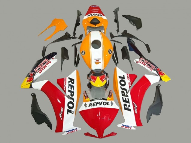 2012-2016 Honda CBR1000RR Motorcycle Fairings - White Orange Red Yellow HRC Repsol UK Manufacturers