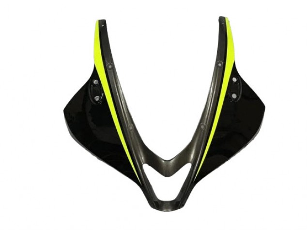 2007-2008 Honda CBR600RR Motorcycle Fairings - Glossy Black High Viz Yellow UK Manufacturers