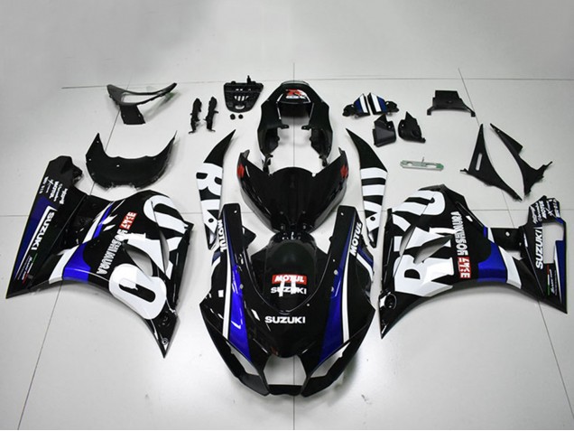 2017-2024 Suzuki GSXR 1000 Motorcycle Fairings - Black White Blue Motul UK Manufacturers