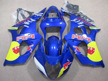 2003-2004 Suzuki GSXR 1000 Motorcycle Fairings - Blue Yellow Red Bull UK Manufacturers