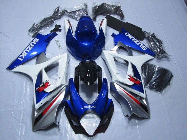 2007-2008 Suzuki GSXR 1000 Motorcycle Fairings - Blue White Red UK Manufacturers