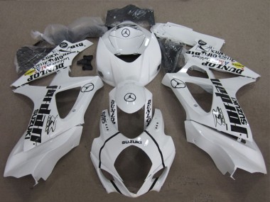 2007-2008 Suzuki GSXR 1000 Motorcycle Fairings - White Black Jordan UK Manufacturers