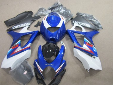 2007-2008 Suzuki GSXR 1000 Motorcycle Fairings - White Blue Red UK Manufacturers