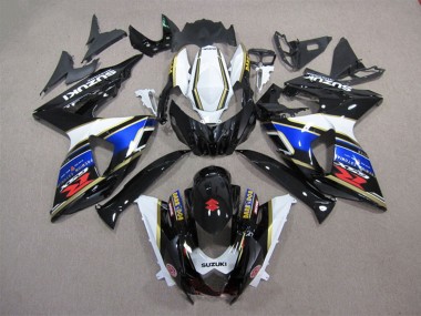 2009-2016 Suzuki GSXR 1000 Motorcycle Fairing - White Blue Black Dark Dog UK Manufacturers
