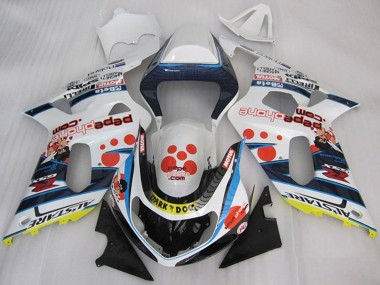 2001-2003 Suzuki GSXR 600 Motorcycle Fairings - White Blue Red Yellow Black Dark Dog UK Manufacturers