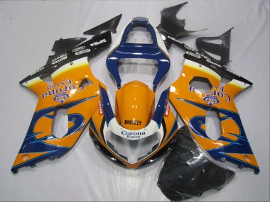 2001-2003 Suzuki GSXR 600 Motorcycle Fairings - Orange Blue Black Corona Extra UK Manufacturers