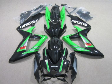 2006-2007 Suzuki GSXR 600 Motorcycle Fairings - Green Glossy Black Red UK Manufacturers