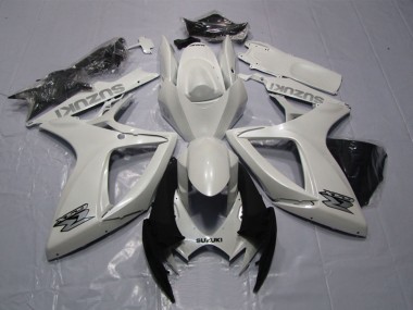 2006-2007 Suzuki GSXR 600 Motorcycle Fairing - White UK Manufacturers