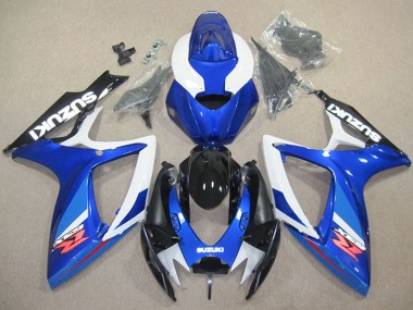 2006-2007 Suzuki GSXR 600 Motorcycle Fairing - White Blue Glossy Black Red UK Manufacturers
