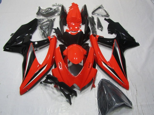 2008-2010 Suzuki GSXR 600 Motorcycle Fairings - Red Black UK Manufacturers