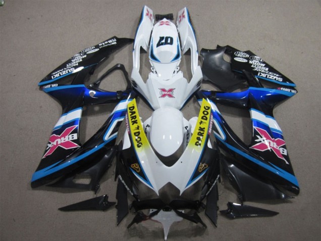 2008-2010 Suzuki GSXR 600 Motorcycle Fairings - White Blue Black Yellow Dark Dog Pink X UK Manufacturers