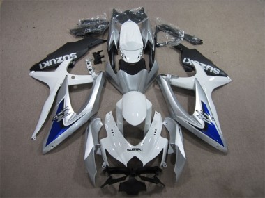 2008-2010 Suzuki GSXR 600 Motorcycle Fairings - Silver White Blue Black UK Manufacturers