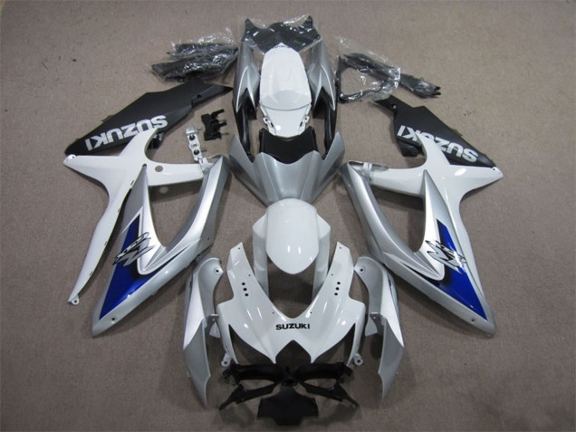 2008-2010 Suzuki GSXR 600 Motorcycle Fairings - Silver White Blue Black UK Manufacturers